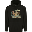 Katana Blacksmith Japanese Samurai Sword Mens 80% Cotton Hoodie Black