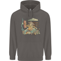 Katana Blacksmith Japanese Samurai Sword Mens 80% Cotton Hoodie Charcoal