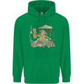 Katana Blacksmith Japanese Samurai Sword Mens 80% Cotton Hoodie Irish Green
