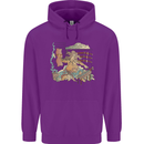 Katana Blacksmith Japanese Samurai Sword Mens 80% Cotton Hoodie Purple