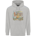 Katana Blacksmith Japanese Samurai Sword Mens 80% Cotton Hoodie Sports Grey