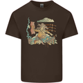Katana Blacksmith Japanese Samurai Sword Mens Cotton T-Shirt Tee Top Dark Chocolate