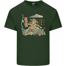 Katana Blacksmith Japanese Samurai Sword Mens Cotton T-Shirt Tee Top Forest Green