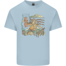 Katana Blacksmith Japanese Samurai Sword Mens Cotton T-Shirt Tee Top Light Blue