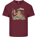Katana Blacksmith Japanese Samurai Sword Mens Cotton T-Shirt Tee Top Maroon