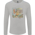 Katana Blacksmith Japanese Samurai Sword Mens Long Sleeve T-Shirt Sports Grey