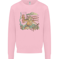 Katana Blacksmith Japanese Samurai Sword Mens Sweatshirt Jumper Light Pink