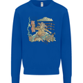 Katana Blacksmith Japanese Samurai Sword Mens Sweatshirt Jumper Royal Blue
