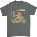 Katana Blacksmith Japanese Samurai Sword Mens T-Shirt 100% Cotton Charcoal