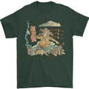 Katana Blacksmith Japanese Samurai Sword Mens T-Shirt 100% Cotton Forest Green