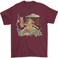Katana Blacksmith Japanese Samurai Sword Mens T-Shirt 100% Cotton Maroon