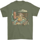 Katana Blacksmith Japanese Samurai Sword Mens T-Shirt 100% Cotton Military Green