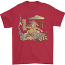 Katana Blacksmith Japanese Samurai Sword Mens T-Shirt 100% Cotton Red