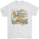 Katana Blacksmith Japanese Samurai Sword Mens T-Shirt 100% Cotton White