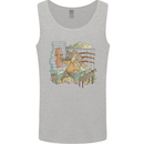 Katana Blacksmith Japanese Samurai Sword Mens Vest Tank Top Sports Grey