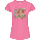 Katana Blacksmith Japanese Samurai Sword Womens Petite Cut T-Shirt Azalea