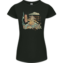 Katana Blacksmith Japanese Samurai Sword Womens Petite Cut T-Shirt Black