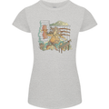 Katana Blacksmith Japanese Samurai Sword Womens Petite Cut T-Shirt Sports Grey