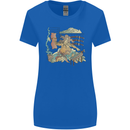 Katana Blacksmith Japanese Samurai Sword Womens Wider Cut T-Shirt Royal Blue