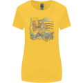 Katana Blacksmith Japanese Samurai Sword Womens Wider Cut T-Shirt Yellow
