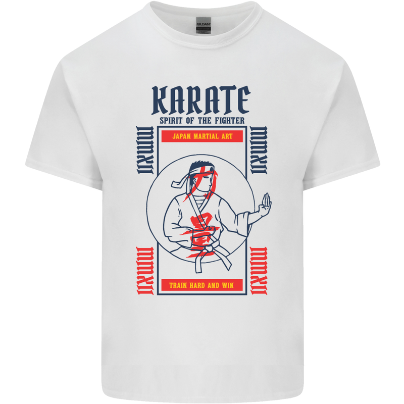 Katate Spirit Martial Arts MMA Mens Cotton T-Shirt Tee Top White