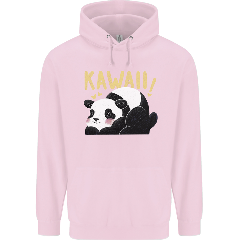 Kawaii Panda Bear Cute Childrens Kids Hoodie Light Pink