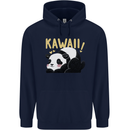 Kawaii Panda Bear Cute Childrens Kids Hoodie Navy Blue