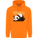 Kawaii Panda Bear Cute Childrens Kids Hoodie Orange