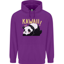 Kawaii Panda Bear Cute Childrens Kids Hoodie Purple