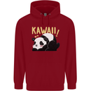 Kawaii Panda Bear Cute Childrens Kids Hoodie Red
