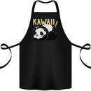 Kawaii Panda Bear Cute Cotton Apron 100% Organic Black