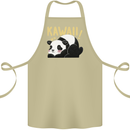 Kawaii Panda Bear Cute Cotton Apron 100% Organic Khaki