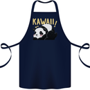 Kawaii Panda Bear Cute Cotton Apron 100% Organic Navy Blue