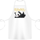 Kawaii Panda Bear Cute Cotton Apron 100% Organic White