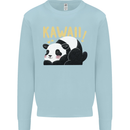 Kawaii Panda Bear Cute Kids Sweatshirt Jumper Light Blue