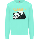 Kawaii Panda Bear Cute Kids Sweatshirt Jumper Peppermint