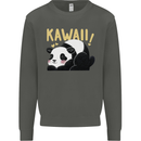 Kawaii Panda Bear Cute Kids Sweatshirt Jumper Storm Grey
