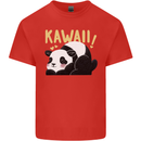 Kawaii Panda Bear Cute Kids T-Shirt Childrens Red