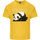 Kawaii Panda Bear Cute Kids T-Shirt Childrens Yellow