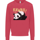 Kawaii Panda Bear Cute Mens Sweatshirt Jumper Heliconia