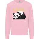 Kawaii Panda Bear Cute Mens Sweatshirt Jumper Light Pink