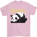 Kawaii Panda Bear Cute Mens T-Shirt 100% Cotton Light Pink