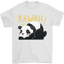 Kawaii Panda Bear Cute Mens T-Shirt 100% Cotton White