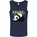 Kawaii Panda Bear Cute Mens Vest Tank Top Navy Blue