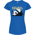 Kawaii Panda Bear Cute Womens Petite Cut T-Shirt Royal Blue
