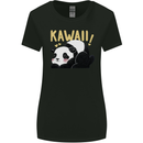 Kawaii Panda Bear Cute Womens Wider Cut T-Shirt Black