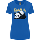 Kawaii Panda Bear Cute Womens Wider Cut T-Shirt Royal Blue