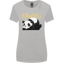 Kawaii Panda Bear Cute Womens Wider Cut T-Shirt Sports Grey
