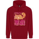 Kawaii Red Panda Japanese Cute Childrens Kids Hoodie Red