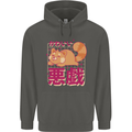 Kawaii Red Panda Japanese Cute Childrens Kids Hoodie Storm Grey